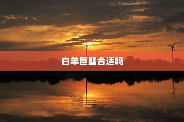 白羊巨蟹合适吗