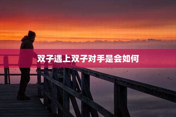 双子遇上双子对手是会如何