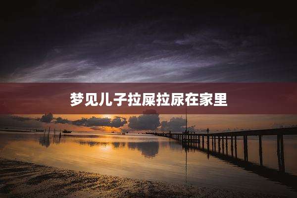 梦见儿子拉屎拉尿在家里