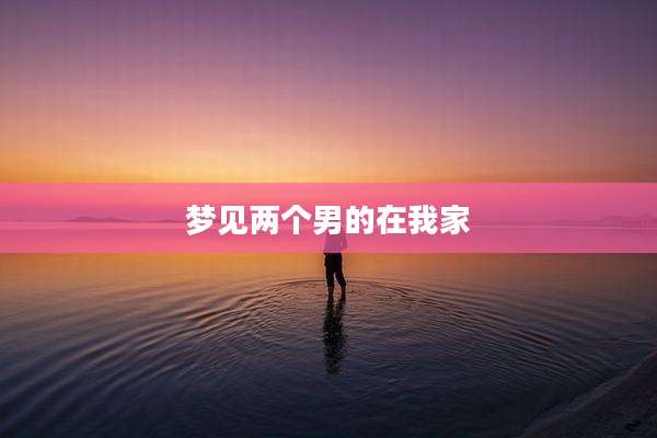 梦见两个男的在我家