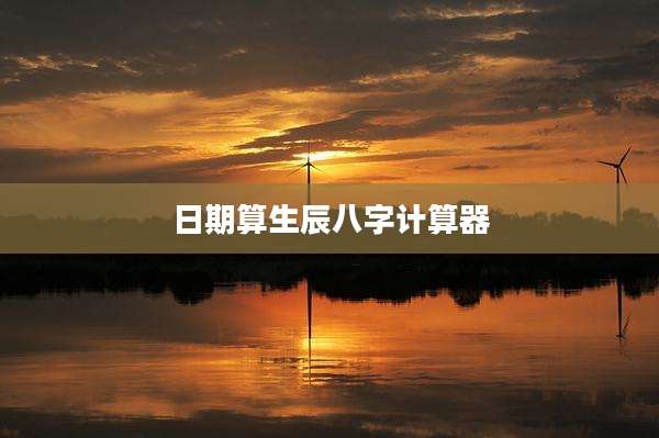 日期算生辰八字计算器