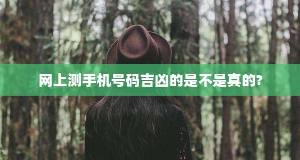 网上测手机号码吉凶的是不是真的?