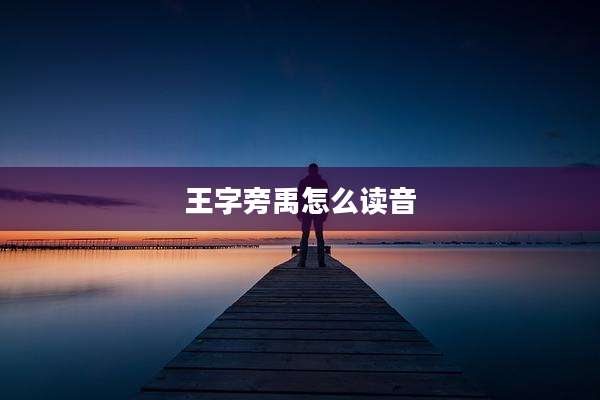 王字旁禹怎么读音