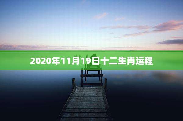 2020年11月19日十二生肖运程