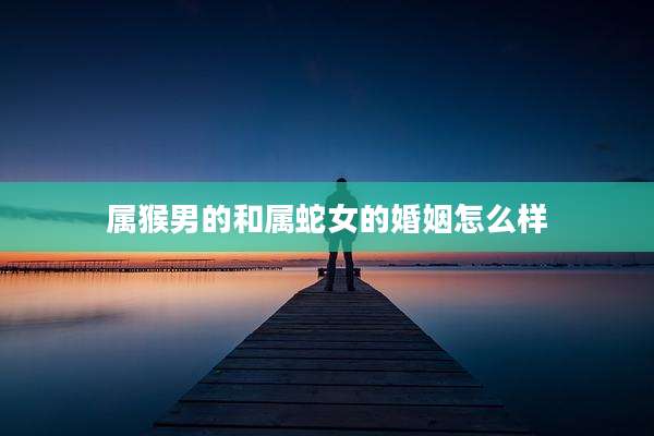 属猴男的和属蛇女的婚姻怎么样