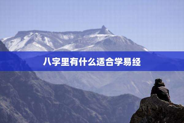 八字里有什么适合学易经