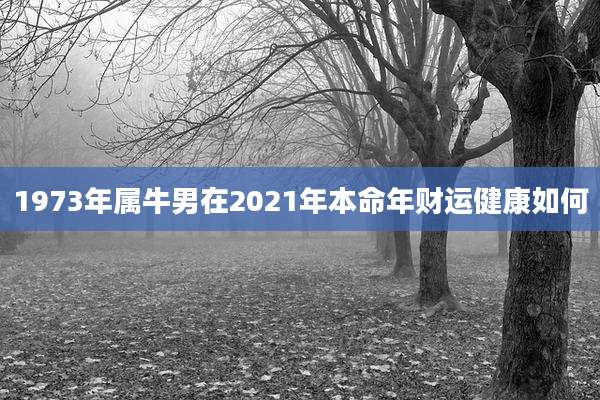 1973年属牛男在2021年本命年财运健康如何