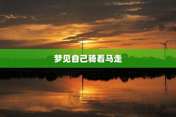 梦见自己骑着马走