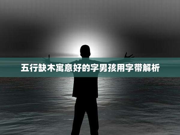 五行缺木寓意好的字男孩用字带解析