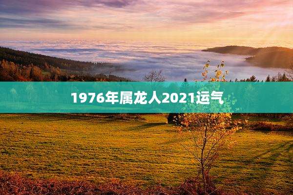 1976年属龙人2021运气