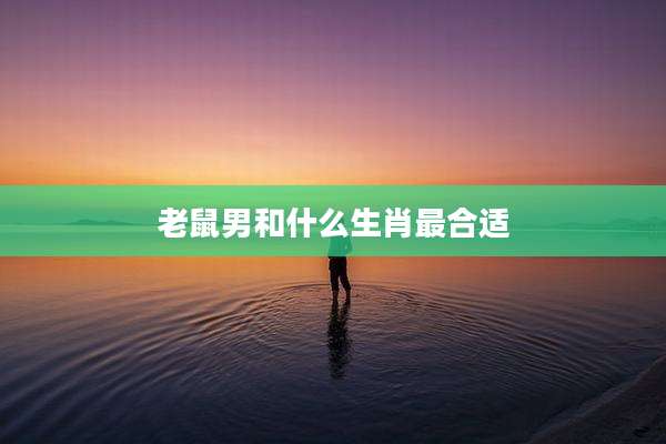 老鼠男和什么生肖最合适