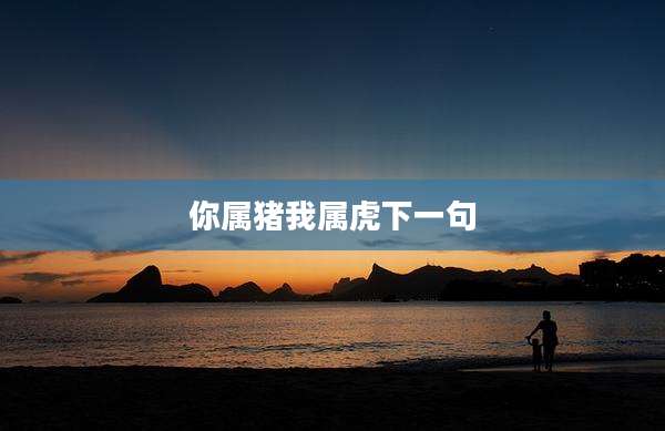 你属猪我属虎下一句