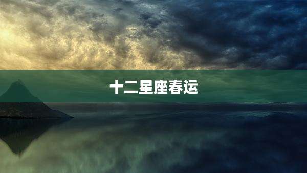 十二星座春运