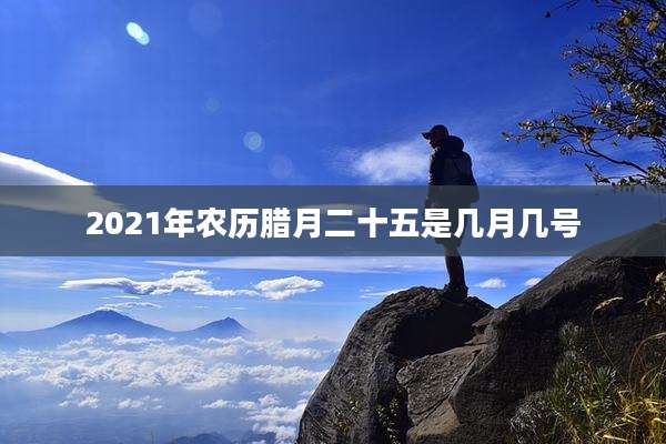 2021年农历腊月二十五是几月几号