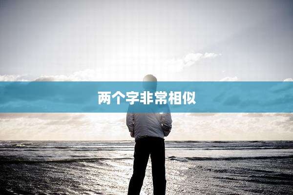 两个字非常相似