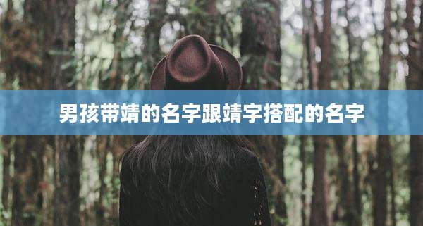 男孩带靖的名字跟靖字搭配的名字