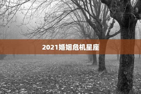 2021婚姻危机星座