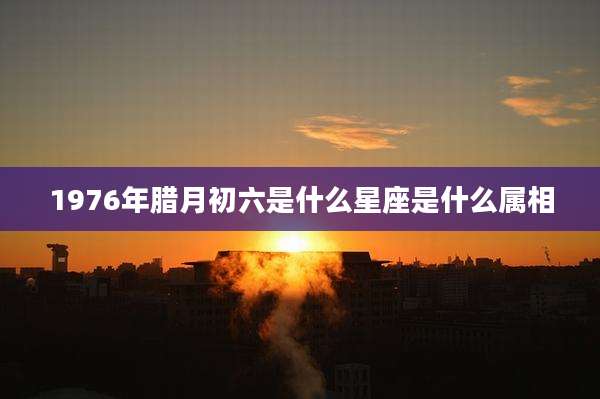 1976年腊月初六是什么星座是什么属相