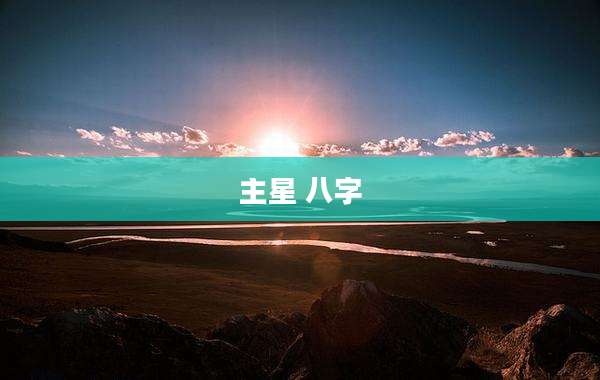 主星 八字