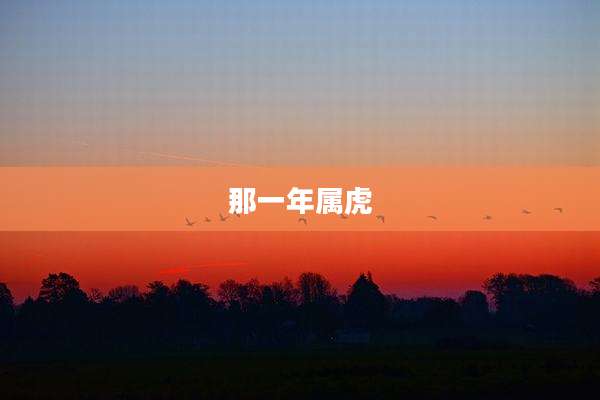 那一年属虎