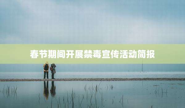 春节期间开展禁毒宣传活动简报