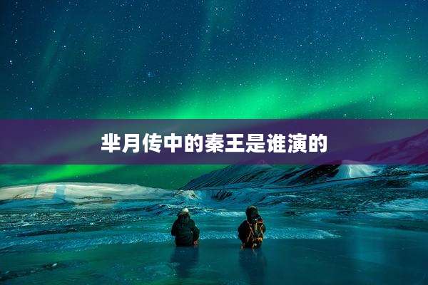 芈月传中的秦王是谁演的