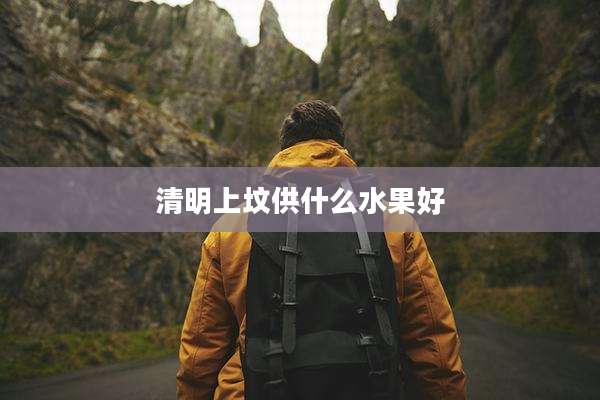 清明上坟供什么水果好