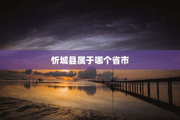 忻城县属于哪个省市