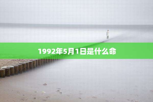 1992年5月1日是什么命