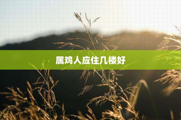 属鸡人应住几楼好