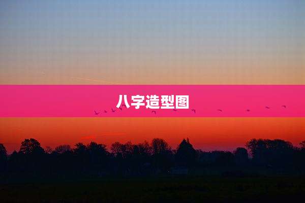 八字造型图