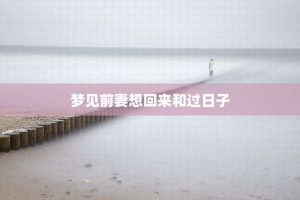 梦见前妻想回来和过日子