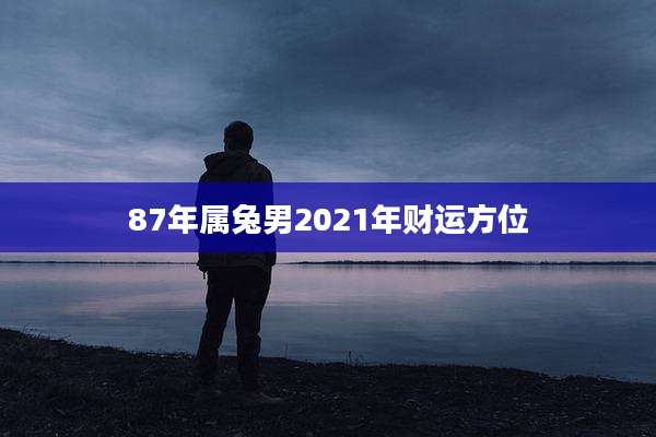 87年属兔男2021年财运方位