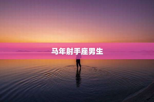 马年射手座男生