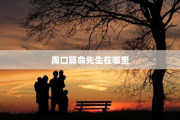 周口算命先生在哪里