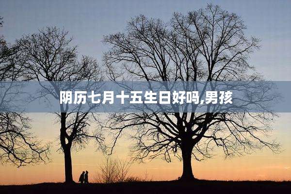 阴历七月十五生日好吗,男孩