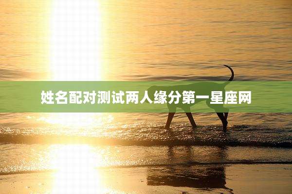 姓名配对测试两人缘分第一星座网