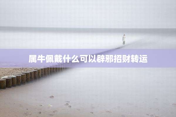 属牛佩戴什么可以辟邪招财转运