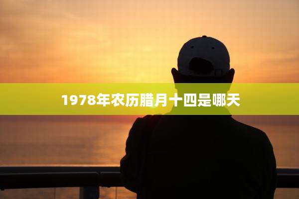 1978年农历腊月十四是哪天