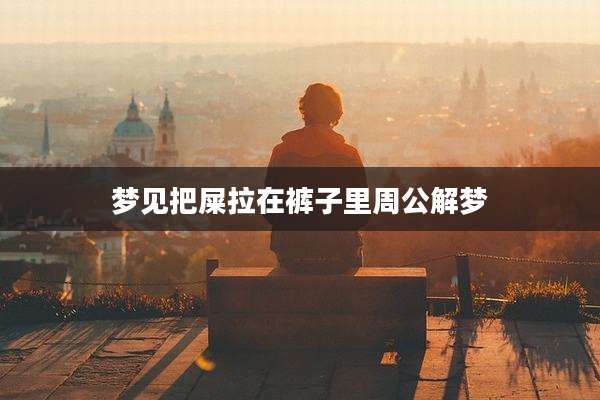 梦见把屎拉在裤子里周公解梦