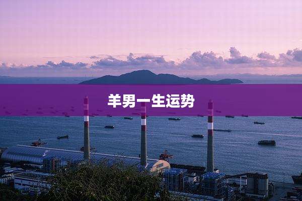 羊男一生运势