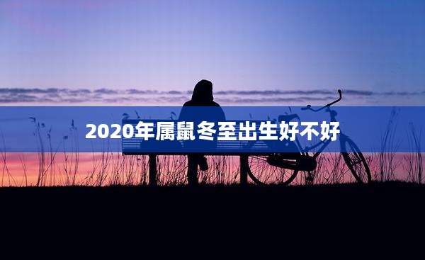 2020年属鼠冬至出生好不好