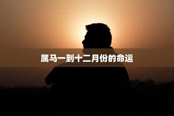 属马一到十二月份的命运