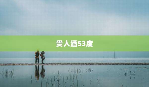 贵人酒53度