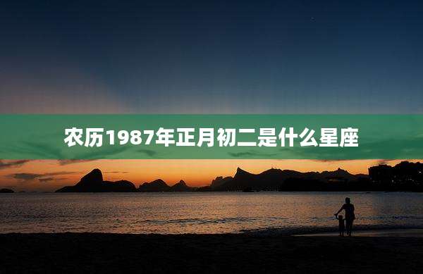 农历1987年正月初二是什么星座