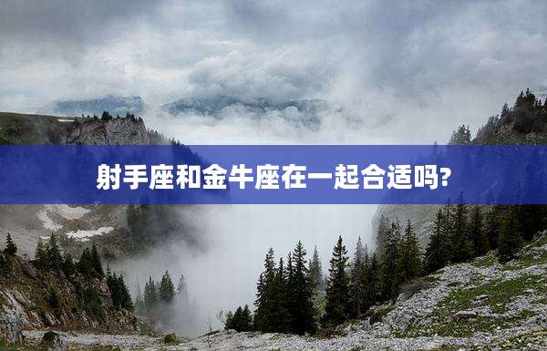 射手座和金牛座在一起合适吗?