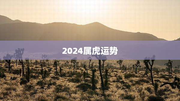 2024属虎运势