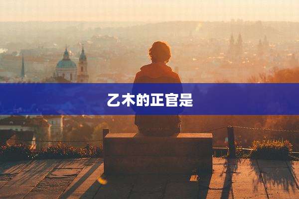 乙木的正官是