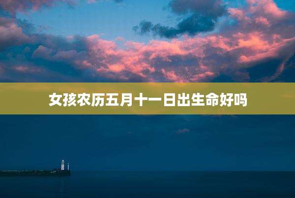 女孩农历五月十一日出生命好吗