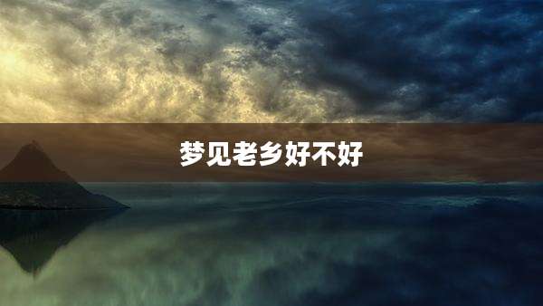 梦见老乡好不好